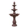 XBrand 51-in H Resin Electric Powered Tiered Outdoor Fountain Pump Included