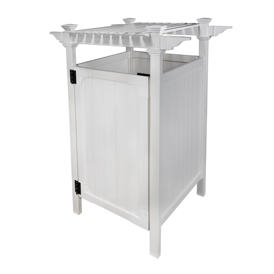 Zippity Outdoor Products 61.625-in x 46.625-in x 88.75-in White Outdoor Shower Kit Enclosure