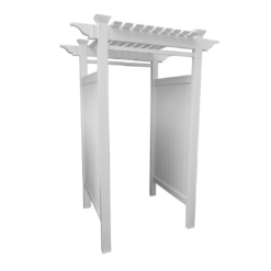 Zippity Outdoor Products 61.5-in x 46.5-in x 88.75-in White Outdoor Shower Kit Enclosure