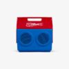 Igloo Kool Tunes Retro Bluetooth Boombox Cooler, 14 Qt Playmate Cooler with Speakers, Blue Red