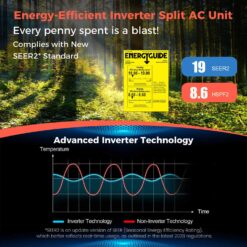 Costway 9000 BTU Mini Split Air Conditioner and Heater with 0.75 Ton Pre-Charged Heat Pump