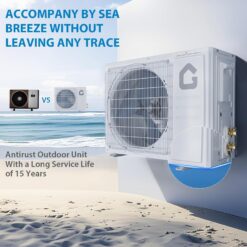 Garvee Mini Split Air Conditioner 12000 BTU Heater WiFi 22 SEER2 110V Energy Saving Wall Mounted AC Unit