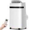 Antarctic Star 8000 BTU DOE 115-Volt Vented Medium Room Portable Air Conditioner with Remote Included