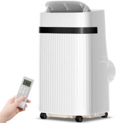 Antarctic Star 8000 BTU DOE 115-Volt Vented Medium Room Portable Air Conditioner with Remote Included