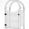 Vita Classic 5-ft W x 7.8-ft H Arched White PVC Garden Arbor