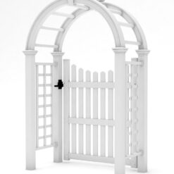 Vita Classic 5-ft W x 7.8-ft H Arched White PVC Garden Arbor