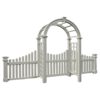 Vita 2.5-ft W x 7.8-ft H Flat CLASSIC White collection PVC Garden Arbor