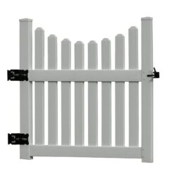 Vita 2.5-ft W x 7.8-ft H Flat CLASSIC White collection PVC Garden Arbor