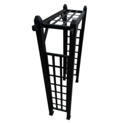 Oakland Living 4.27-ft W x 6.89-ft H Flat Black Extruded aluminum Garden Arbor
