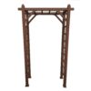 Oakland Living 4.27-ft W x 6.89-ft H Flat Brown Extruded aluminum Garden Arbor
