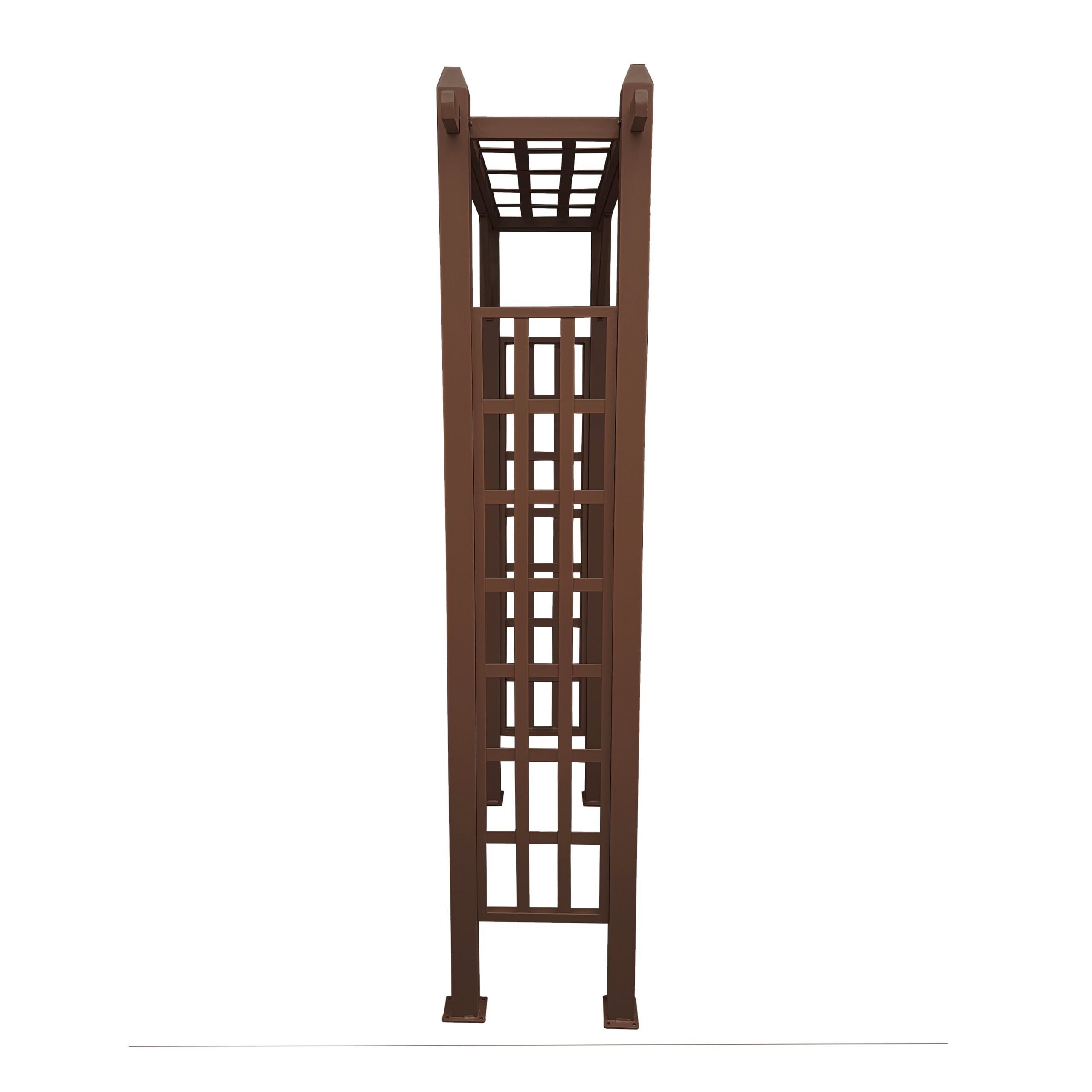 Oakland Living 4.27-ft W x 6.89-ft H Flat Brown Extruded aluminum Garden Arbor