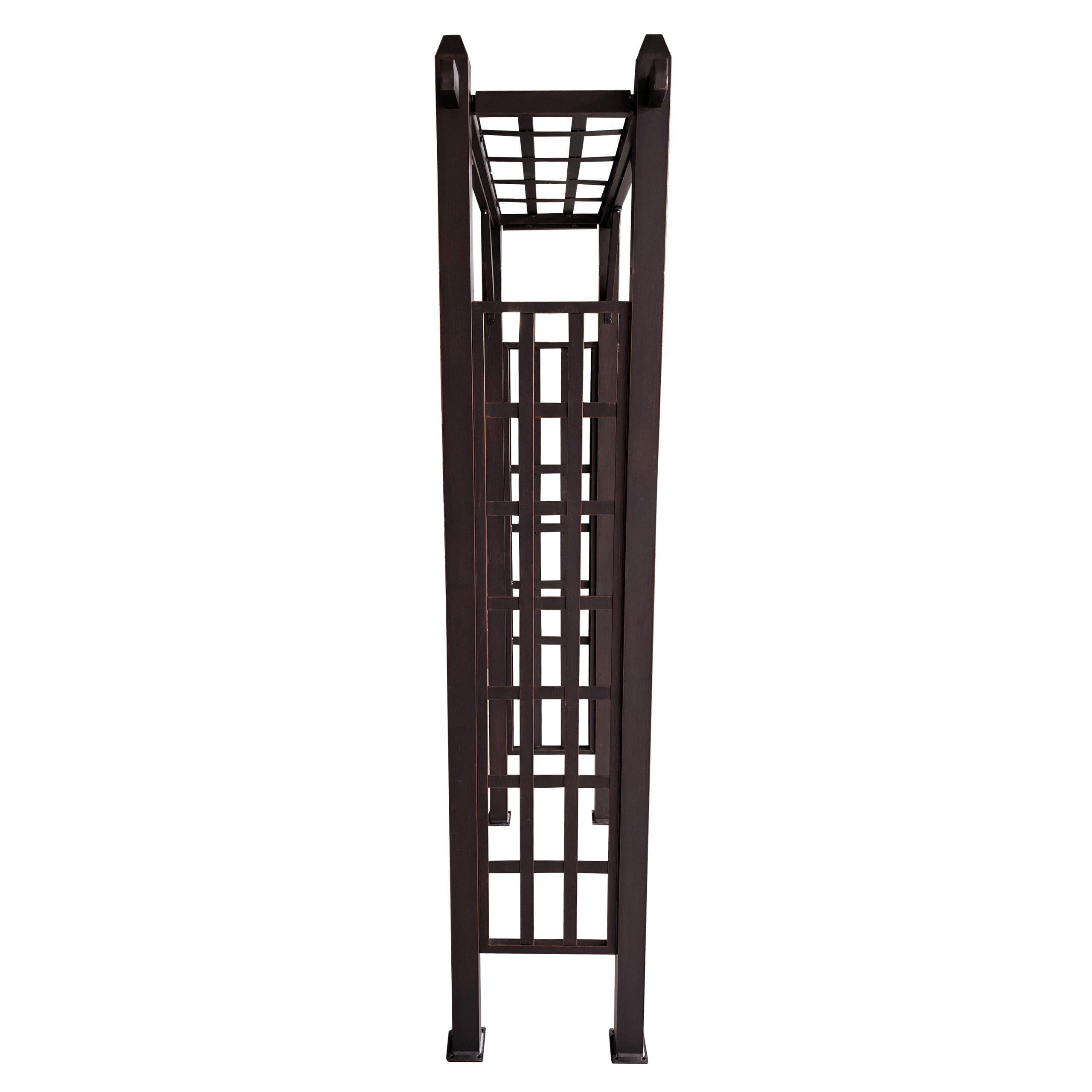 Oakland Living 4.27-ft W x 6.89-ft H Arched Bronze Extruded aluminum Garden Arbor