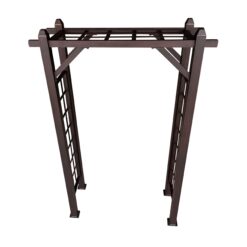 Oakland Living 4.27-ft W x 6.89-ft H Arched Bronze Extruded aluminum Garden Arbor