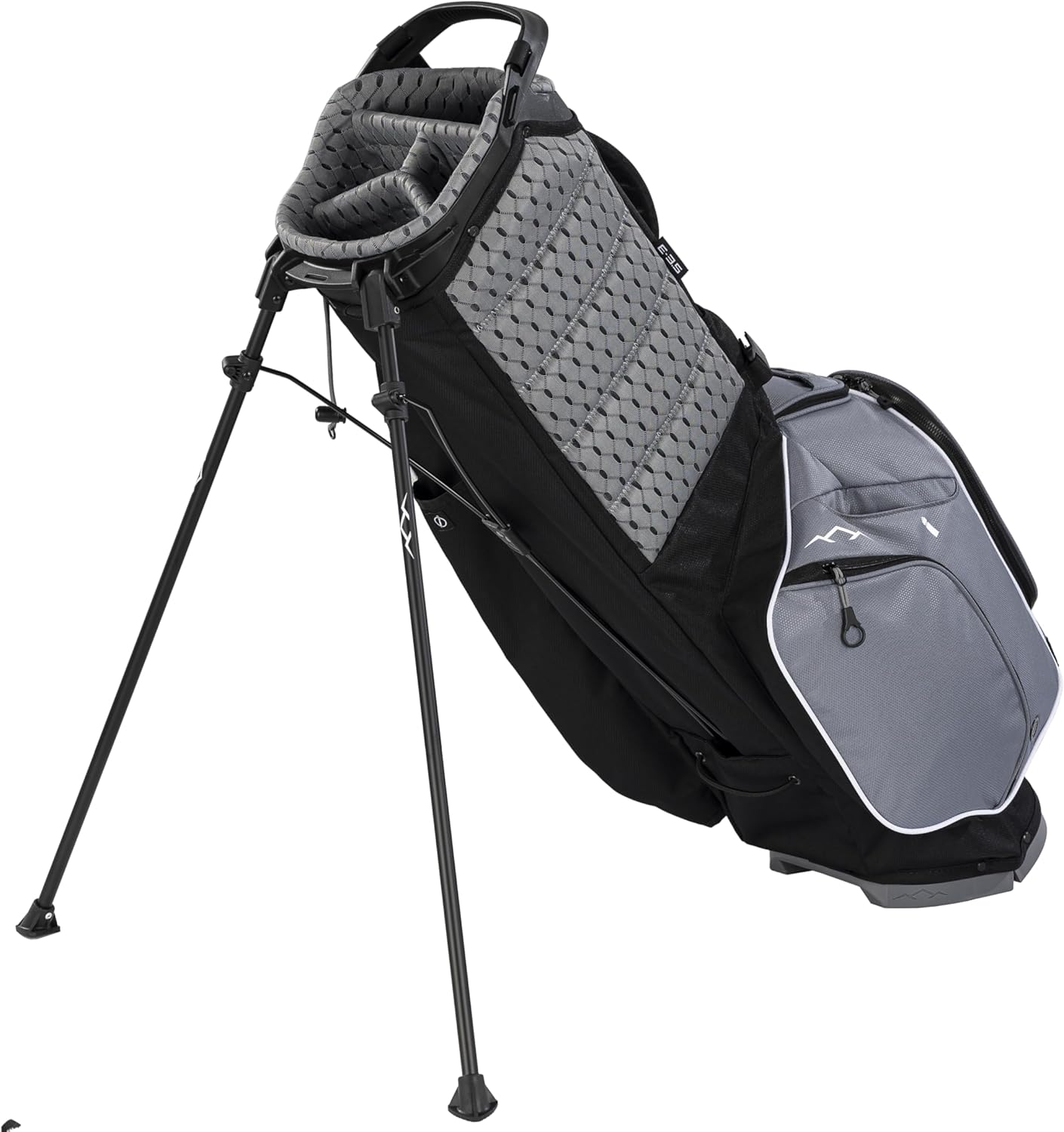 Sun Mountain Men's Eclipse 3.5 Lightweight Stand Golf Bag 4-Way Top -2025 Model, Black Nickel White