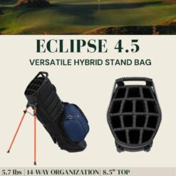 Sun Mountain Men's Eclipse 4.5 Lightweight VLO Hybrid Stand Golf Bag, 14-Way Top, 2026 Model