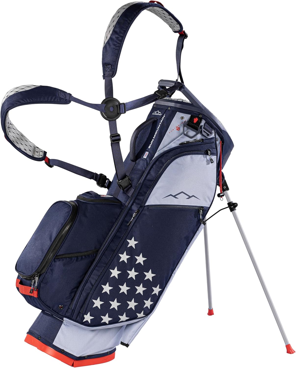 Sun Mountain Men's Eclipse 4.5 Lightweight VLO Hybrid Stand Golf Bag, 14-Way Top, 2026 Model, Patriot