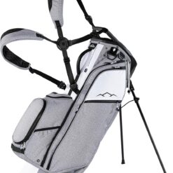 Sun Mountain Men's Eclipse 4.5 Lightweight VLO Hybrid Stand Golf Bag, 14-Way Top, 2026 Model, Gray White Black