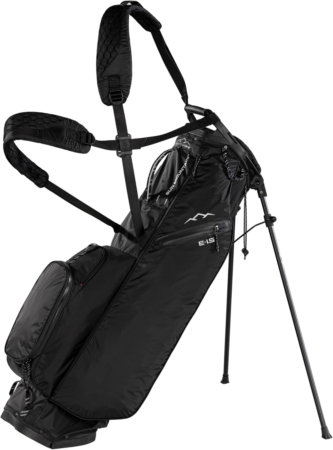 Sun Mountain Men's Eclipse 1.5 Lightweight Stand Golf Bag, 4-Way Top, 2026 Model, Black