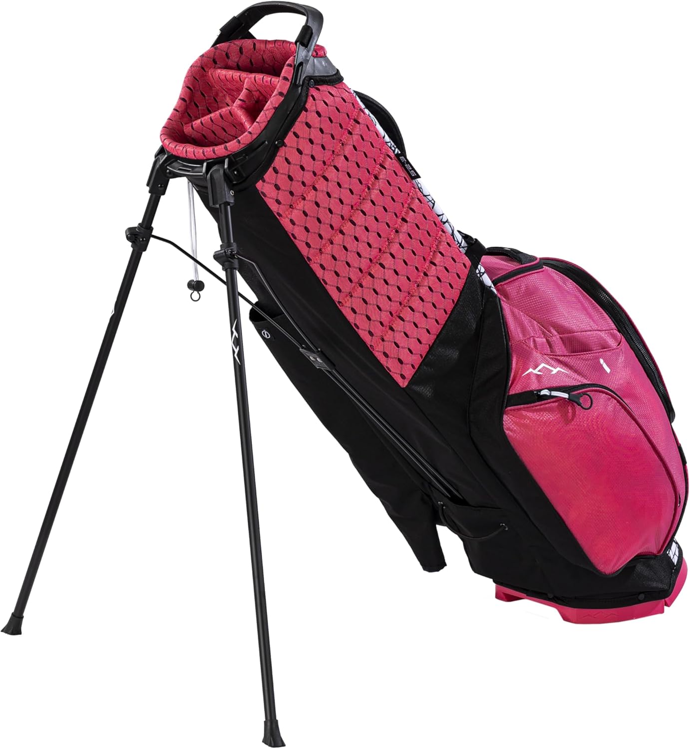 Sun Mountain Women's Eclipse 2.5 Lightweight Stand Golf Bag 4-Way Top - 2025 Model, Black-Pink-Abstract