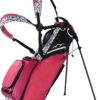 Sun Mountain Women's Eclipse 2.5 Lightweight Stand Golf Bag 4-Way Top - 2025 Model, Black-Pink-Abstract