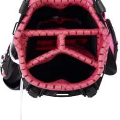 Sun Mountain Women's Eclipse 2.5 Lightweight Stand Golf Bag 4-Way Top - 2025 Model, Black-Pink-Abstract