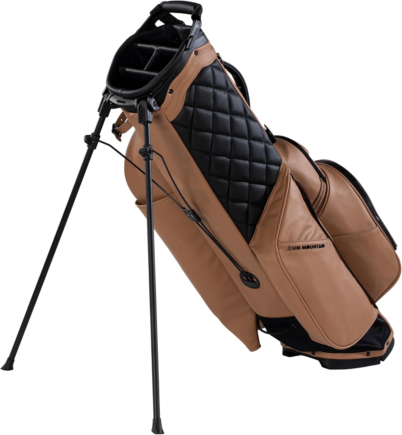 Sun Mountain Men's Matchplay Lightweight Stand Golf Bag, 4-Way Top, 2025 Model, Clay-Black