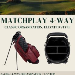 Sun Mountain Men's Matchplay Lightweight Stand Golf Bag, 4-Way Top, 2025 Model, Navy