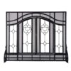 Evergreen Black 30-in to 37-in W x 25-1/2-in to 32-1/2-in H (Medium) Cabinet-style Fireplace Doors with Tempered Clear Glass