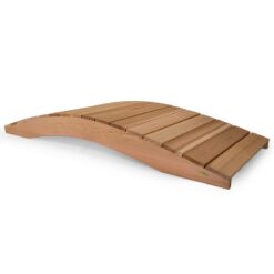 All Things Cedar 8-ft Natural Cedar Cedar Garden Bridge