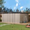 AOXUN 14-ft x 12-ft Economy Series Galvanized steel Metal Storage Shed