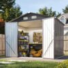 AOXUN 8-ft x 6-ft Economy Series Galvanized steel Metal Storage Shed