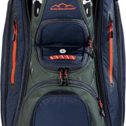 Sun Mountain Men's C130 Lightweight Cart Golf Bag, 14-Way Top, 2026 Model, Black-Olive-Inferno