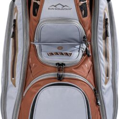 Sun Mountain Men's C130 Lightweight Cart Golf Bag, 14-Way Top, 2026 Model, Otter-Cadet-Leather