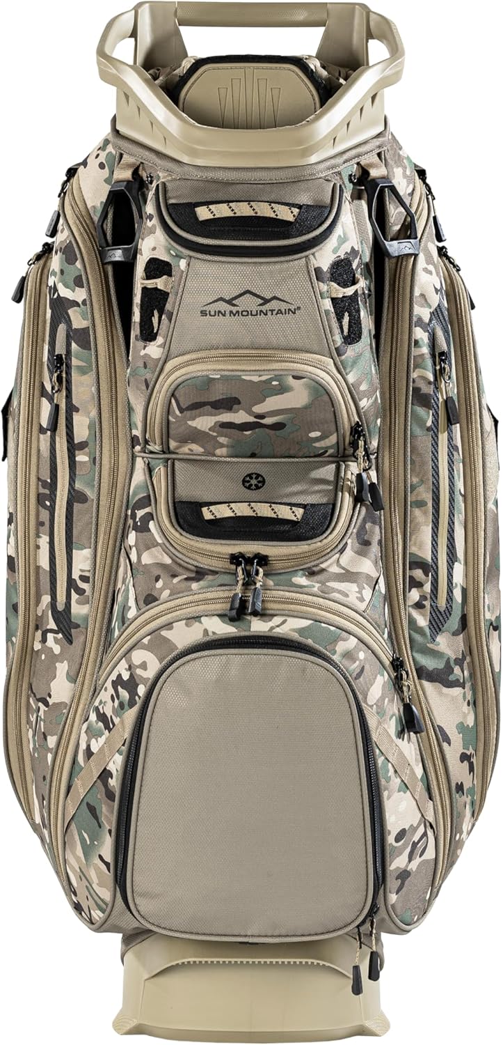 Sun Mountain Men's C130 Lightweight Cart Golf Bag, 14-Way Top, 2026 Model, Sand Camo