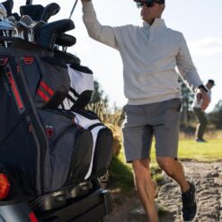 Sun Mountain Men's C130 Lightweight Cart Golf Bag, 14-Way Top, 2026 Model, Falcon Blue-Black-Citron
