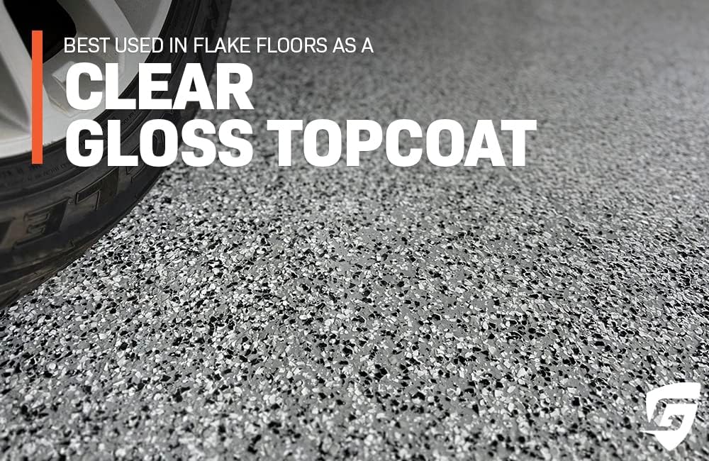 Ghostshield Polyaspartic 930-2 Gallon Kit - Fast Cure Topcoat Coating for Flake Floor Systems in Garage Floors and Warehouse Floors - Covers up to 300-400 Square Feet