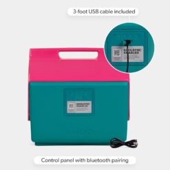 Igloo Kool Tunes Retro Bluetooth Boombox Cooler, 14 Qt Playmate Cooler with Speakers, Jade