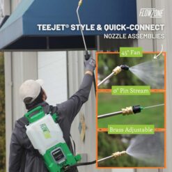 FlowZone Storm 2-Gallon Battery Powered Sprayer | SwapTank Electric Sprayer for Pest Control, Lawn/Landscape