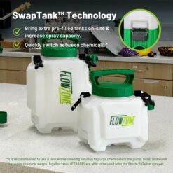 FlowZone Storm 2-Gallon Battery Powered Sprayer | SwapTank Electric Sprayer for Pest Control, Lawn/Landscape