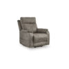 Signature Design by Ashley Crestmeade Fossil Gray Power Lift Recliner with Heat Massage and USB Charging