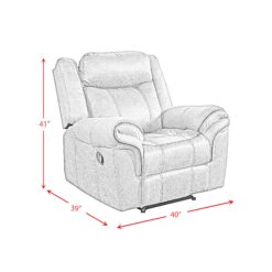 Picket House Furnishings Tasso Charcoal Polyester Upholstered Glider