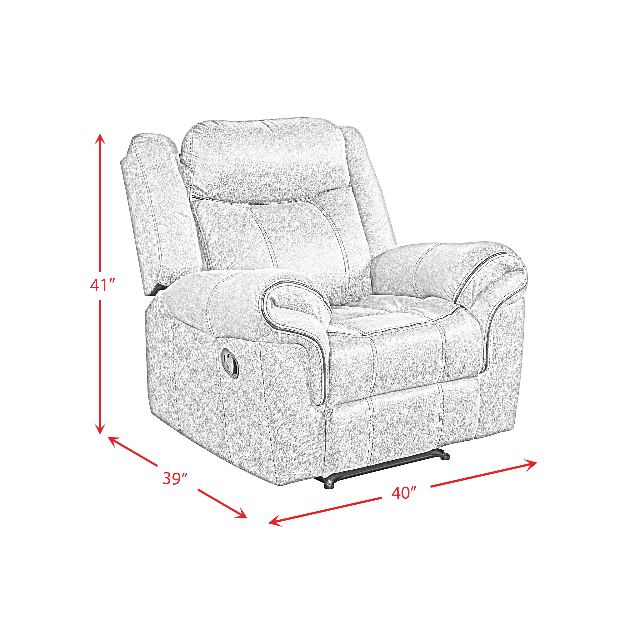 Picket House Furnishings Tasso Charcoal Polyester Upholstered Glider