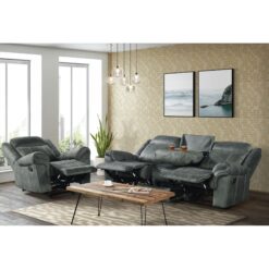 Picket House Furnishings Tasso Charcoal Polyester Upholstered Glider