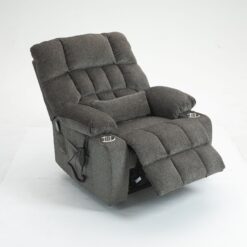 LOVMOR Lift Chair for Big and Tall Person with Inconvenient Legs: High Density Foam Lift Sofa with Heat and Massage 2 Pockets 2 Cup Holder 2 Remote OKIN Motor