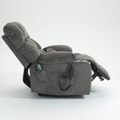 LOVMOR Lift Chair for Big and Tall Person with Inconvenient Legs: High Density Foam Lift Sofa with Heat and Massage 2 Pockets 2 Cup Holder 2 Remote OKIN Motor