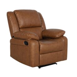 Flash Furniture Marius Cognac LeatherSoft Faux leather Upholstered Stationary