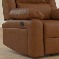 Flash Furniture Marius Cognac LeatherSoft Faux leather Upholstered Stationary