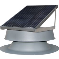 Skyview Solar Attic Fans Grey Aluminum Roll Power Roof Vent