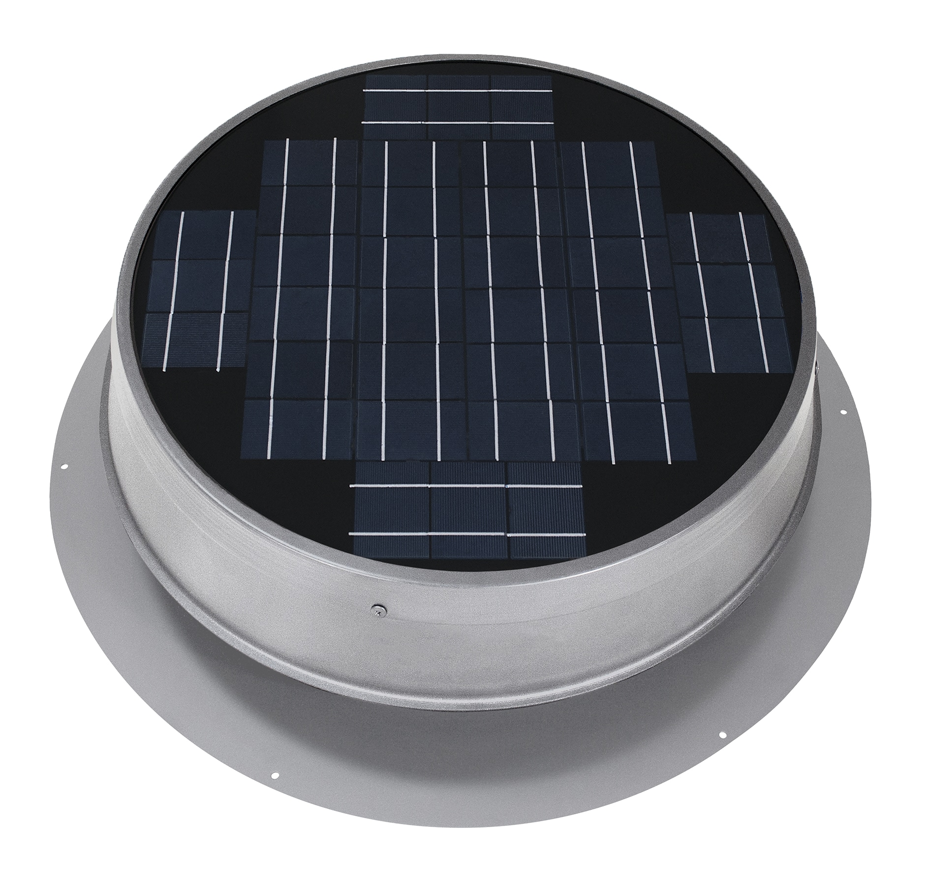 Skyview Solar Attic Fans Grey Aluminum Roll Power Roof Vent