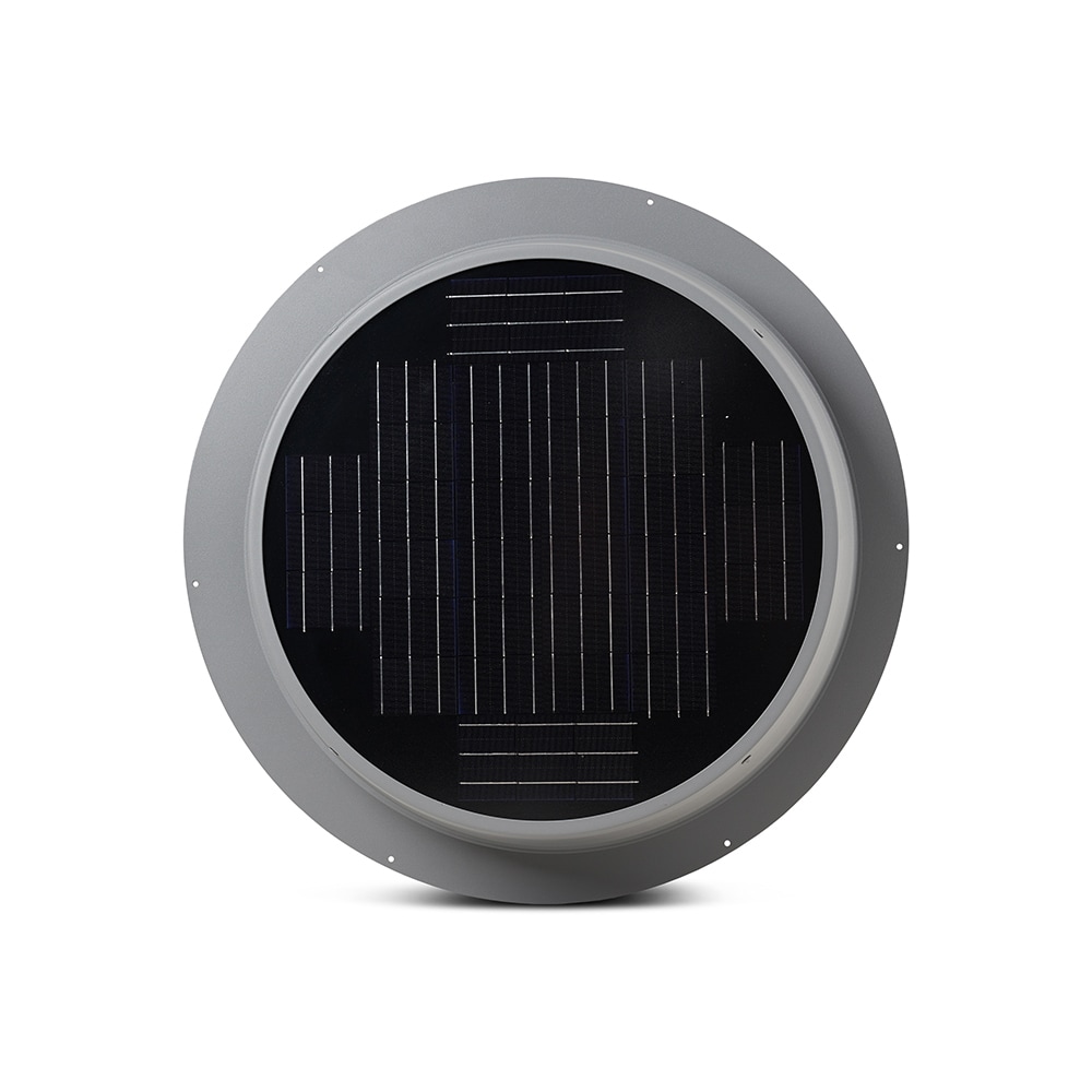 Skyview Solar Attic Fans Grey Aluminum Roll Power Roof Vent